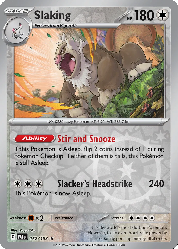Slaking 162/193 Paldea Evolved (Reverse holo)