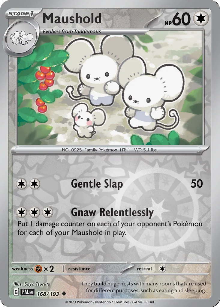 Maushold 168/193 Paldea Evolved (Reverse holo)