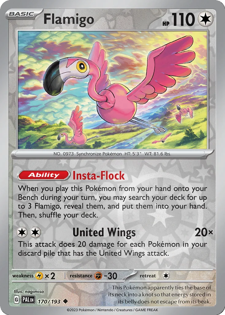 Flamigo 170/193 Paldea Evolved (Reverse holo)