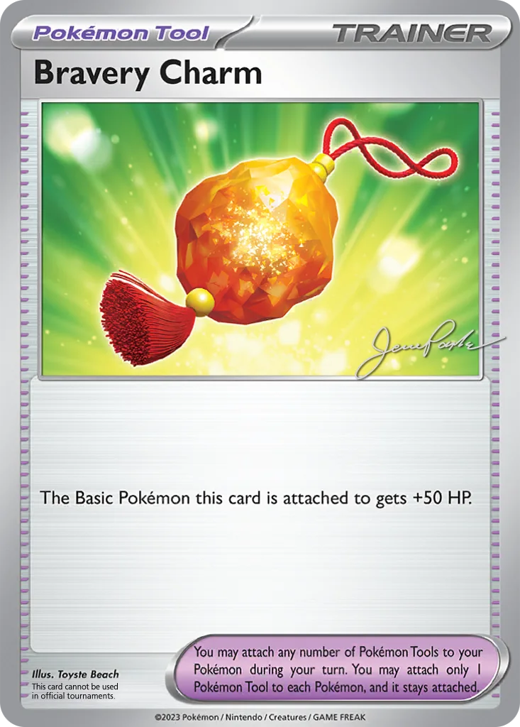 Bravery Charm 173/193 Paldea Evolved (World Championships Deck 2024: The 'Don by Jesse Parker)
