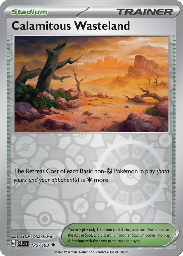 Calamitous Wasteland 175/193 Paldea Evolved (Reverse holo)