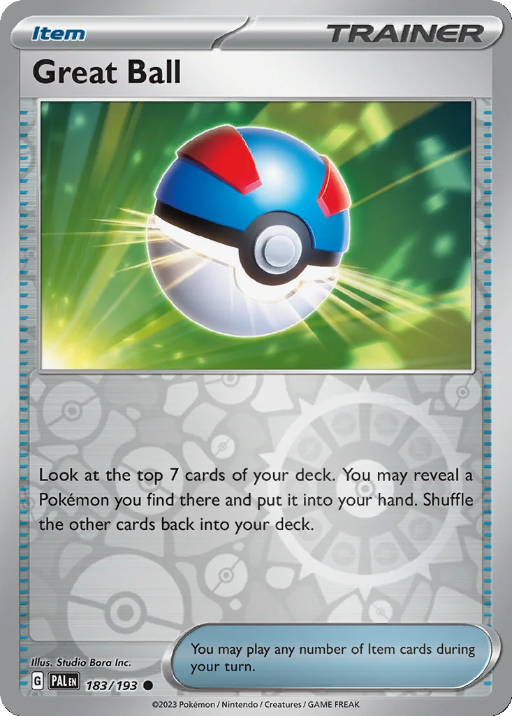 Great Ball 183/193 Paldea Evolved (Reverse holo)