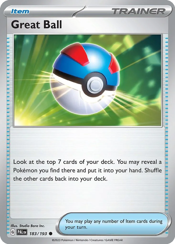 Great Ball 183/193 Paldea Evolved (Normal)