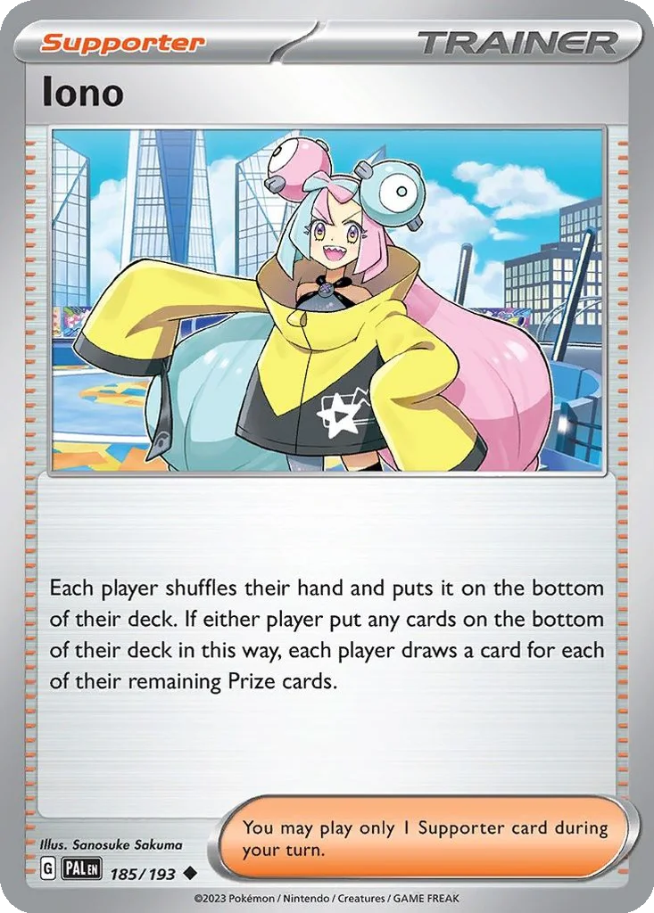 Iono 185/193 Paldea Evolved (Iono Zone)