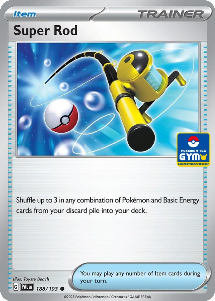 Super Rod 188/193 Paldea Evolved (Pokémon TCG Gym)