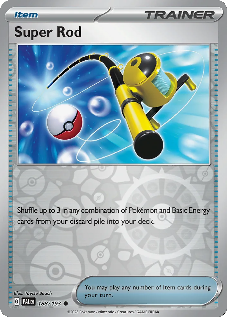 Super Rod 188/193 Paldea Evolved (Reverse holo)