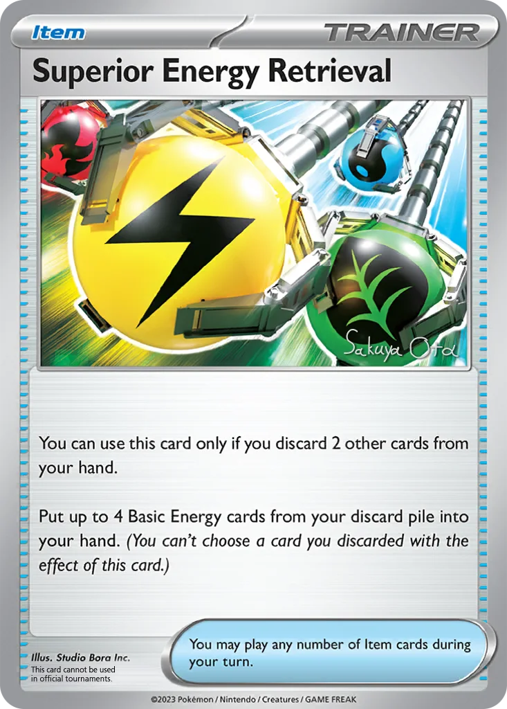 Superior Energy Retrieval 189/193 Paldea Evolved (World Championships Deck 2024: Ancient Toolbox by Sakuya Ota)