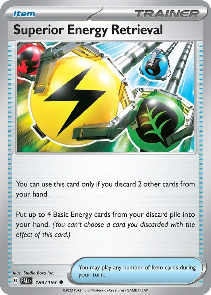 Superior Energy Retrieval 189/193 Paldea Evolved (World Championships Deck 2025: Joltdengo by Liao Fu Guan)