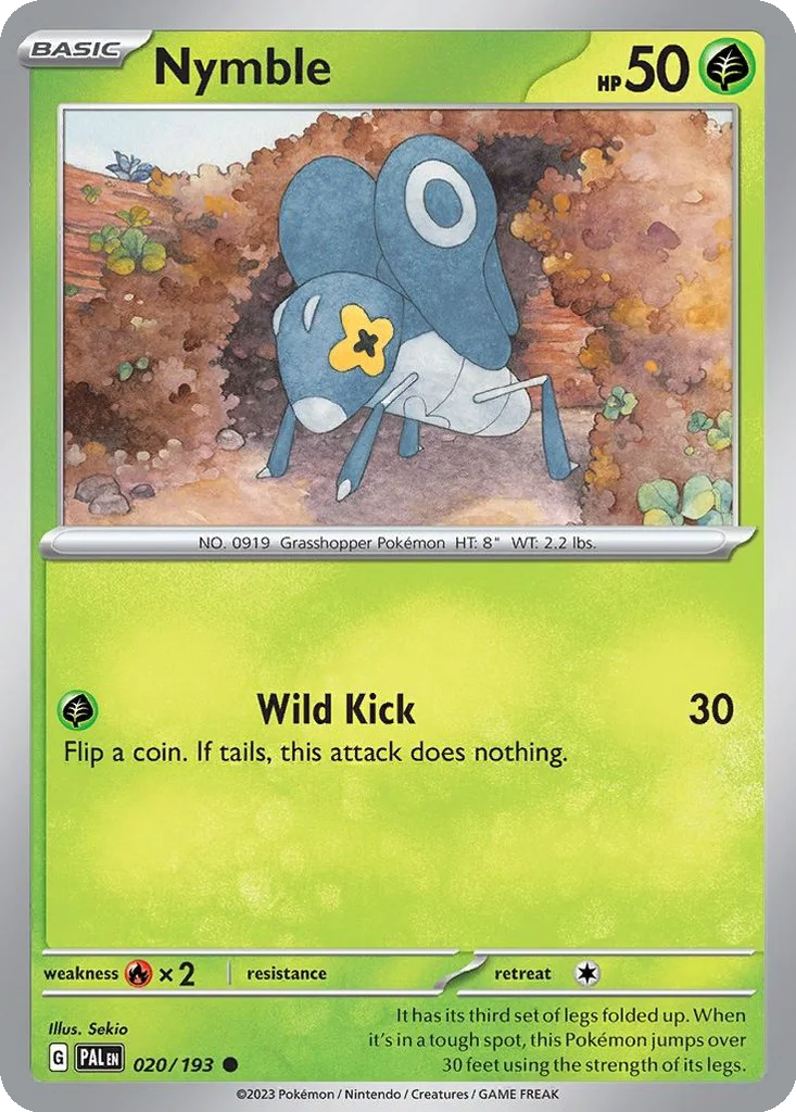 Nymble 020/193 Paldea Evolved (Normal)