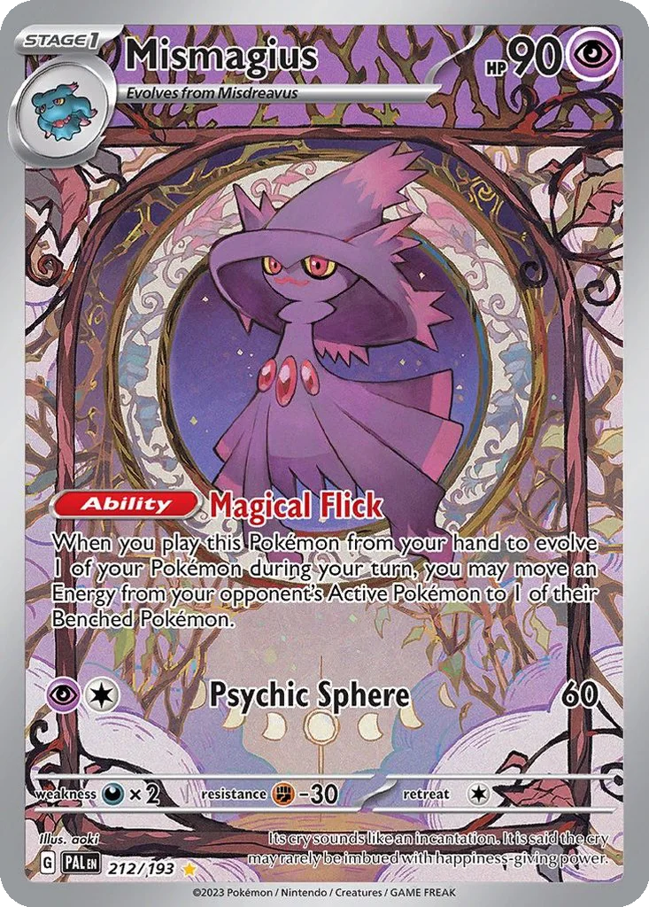 Mismagius 212/193 Paldea Evolved (Holo)