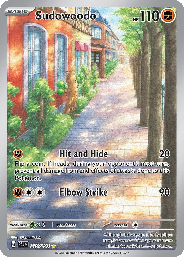 Sudowoodo 219/193 Paldea Evolved (Holo)