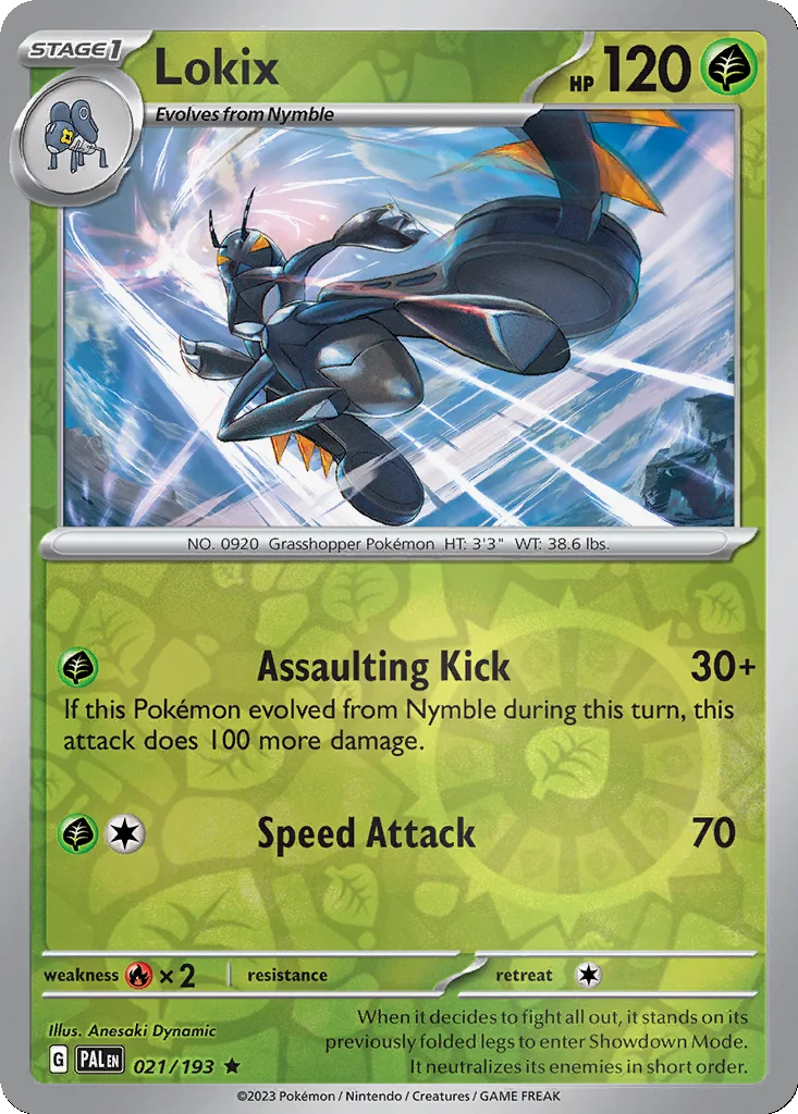 Lokix 021/193 Paldea Evolved (Reverse holo)
