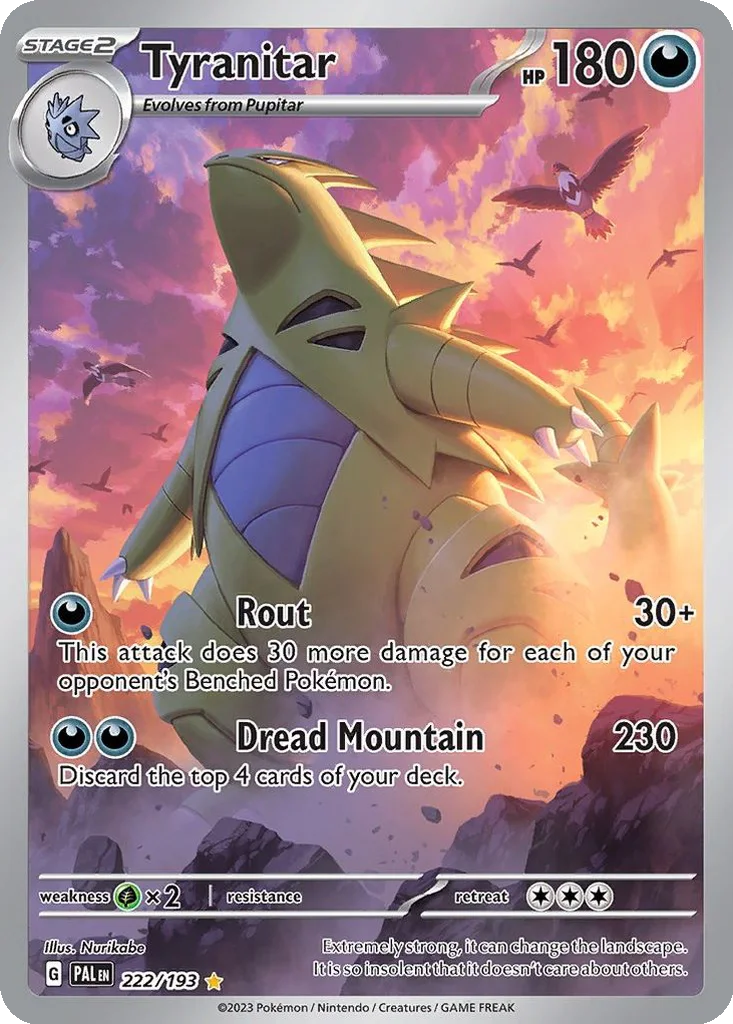 Tyranitar 222/193 Paldea Evolved (Holo)