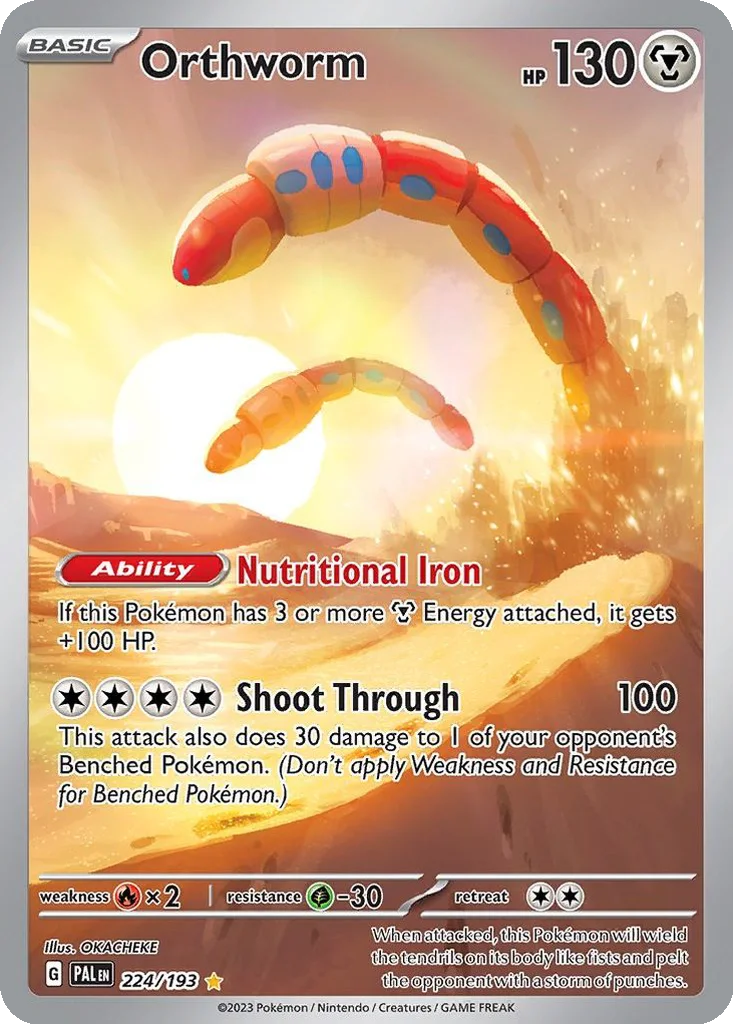 Orthworm 224/193 Paldea Evolved (Holo)