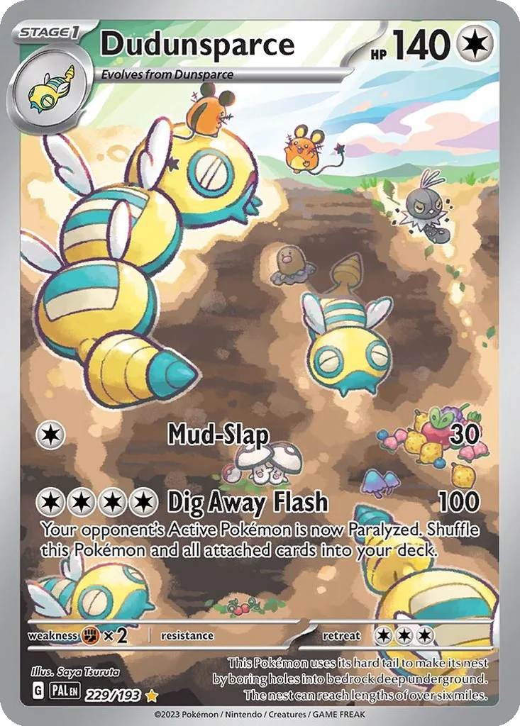 Dudunsparce 229/193 Paldea Evolved (Holo)