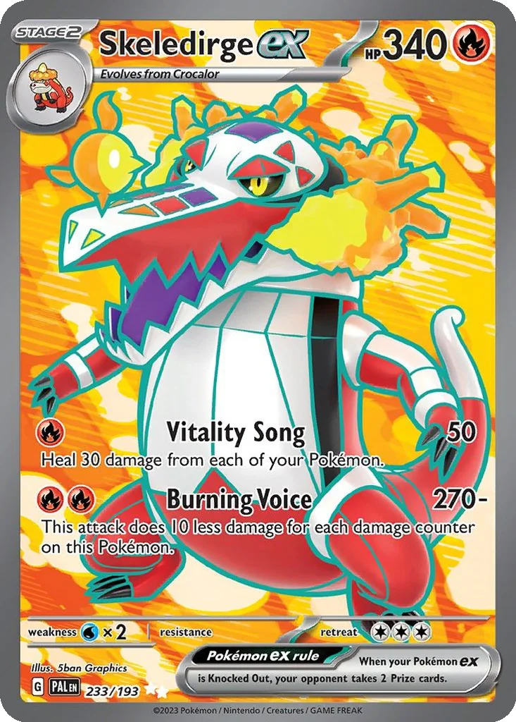 Skeledirge ex 233/193 Paldea Evolved (Holo)