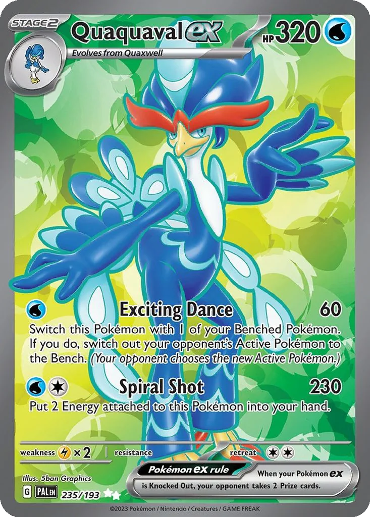 Quaquaval ex 235/193 Paldea Evolved (Holo)