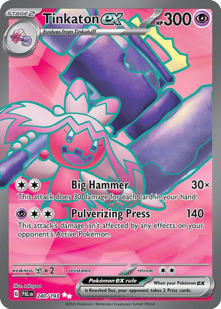 Tinkaton ex 240/193 Paldea Evolved (Holo)