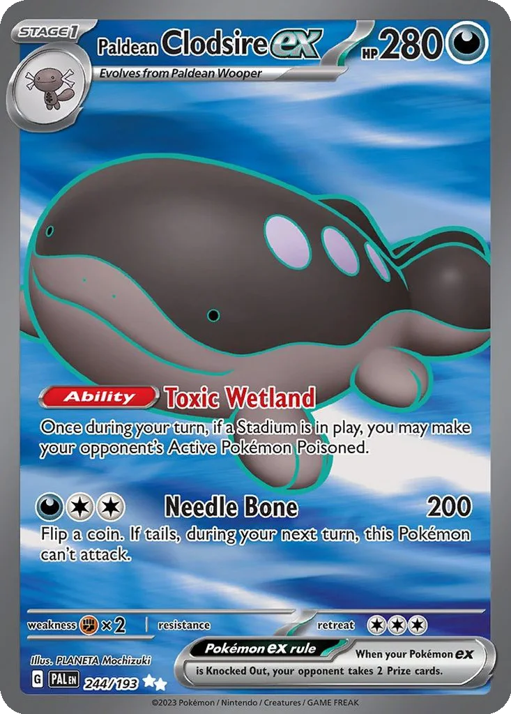 Paldean Clodsire ex 244/193 Paldea Evolved (Holo)