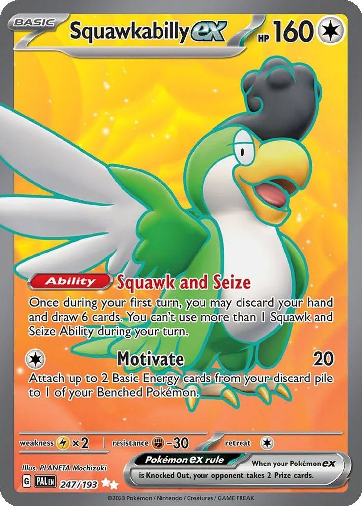 Squawkabilly ex 247/193 Paldea Evolved (Holo)