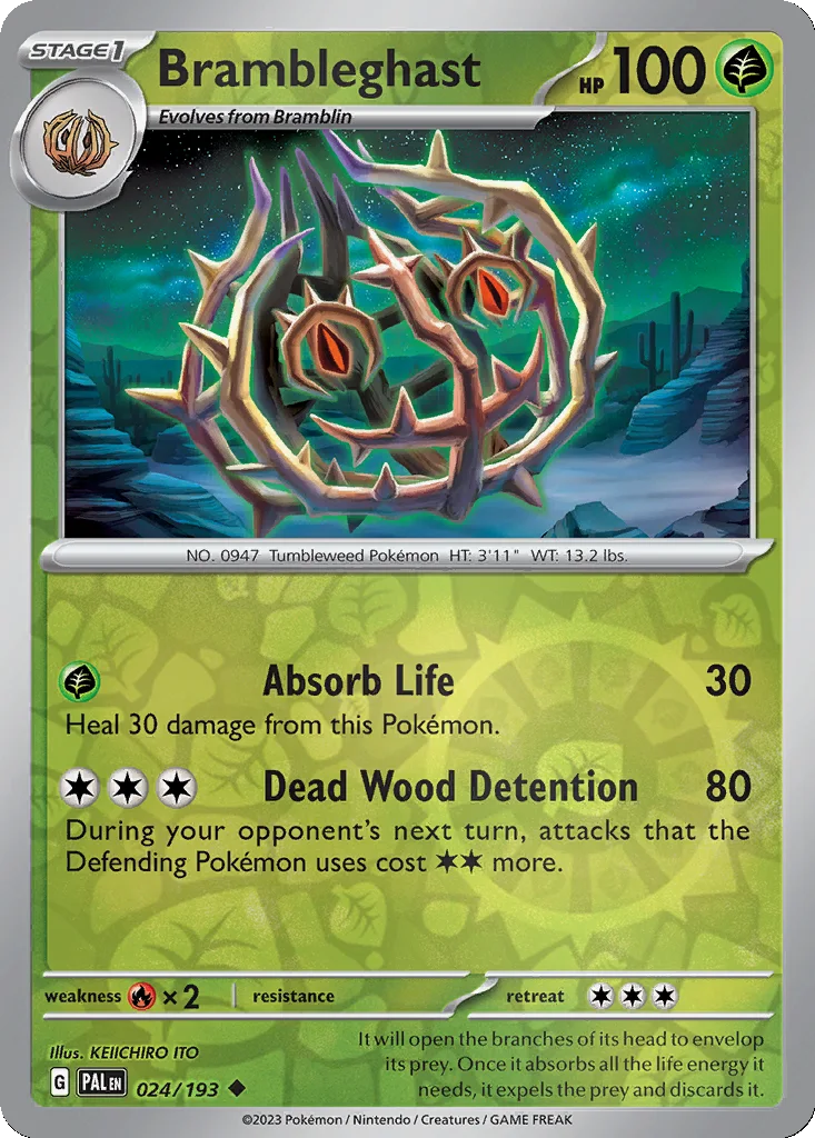 Brambleghast 024/193 Paldea Evolved (Reverse holo)
