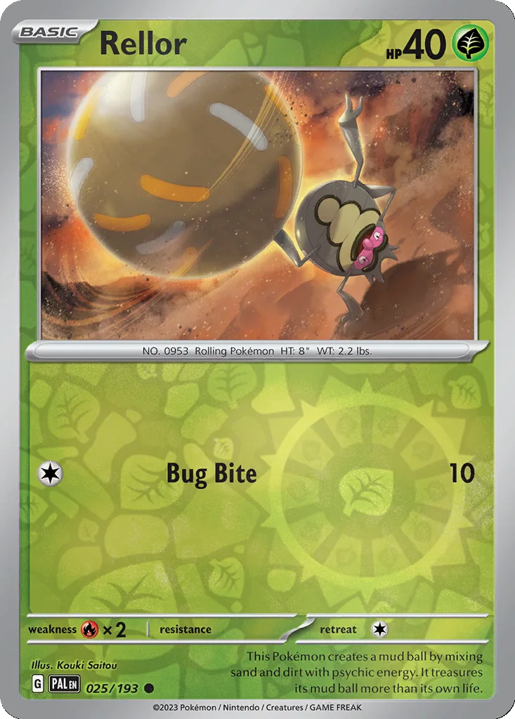 Rellor 025/193 Paldea Evolved (Reverse holo)