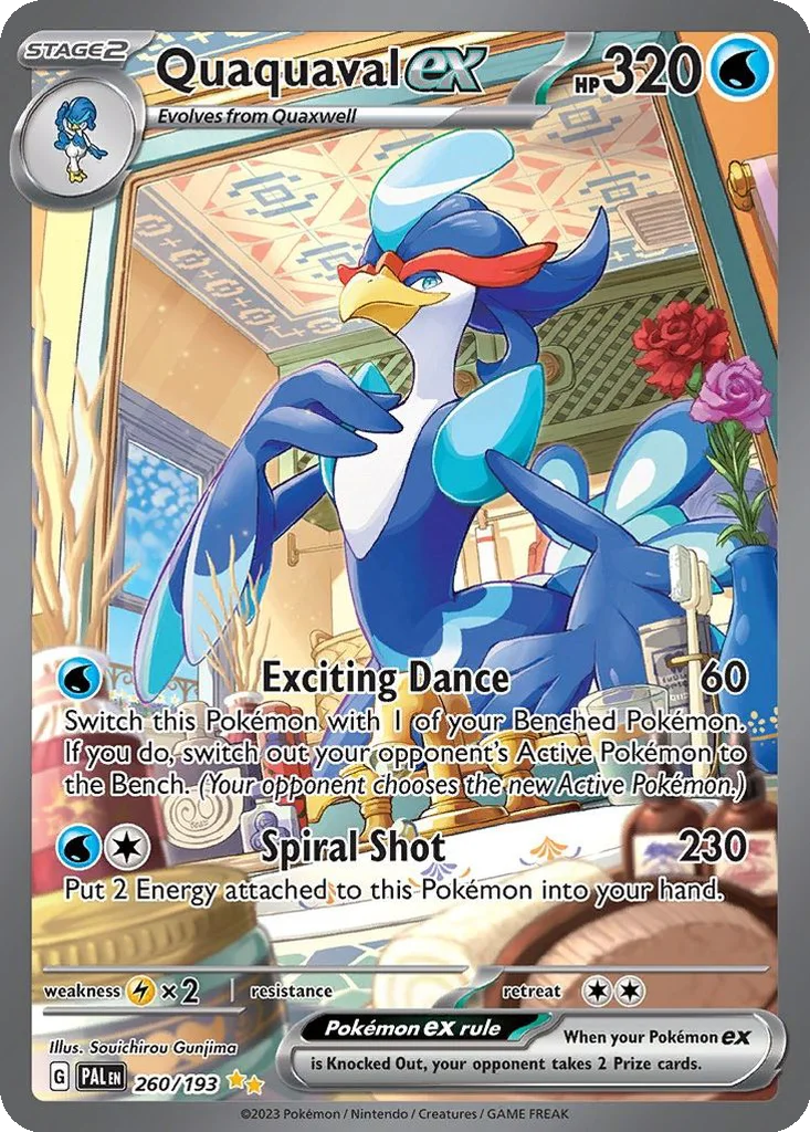 Quaquaval ex 260/193 Paldea Evolved (Holo)