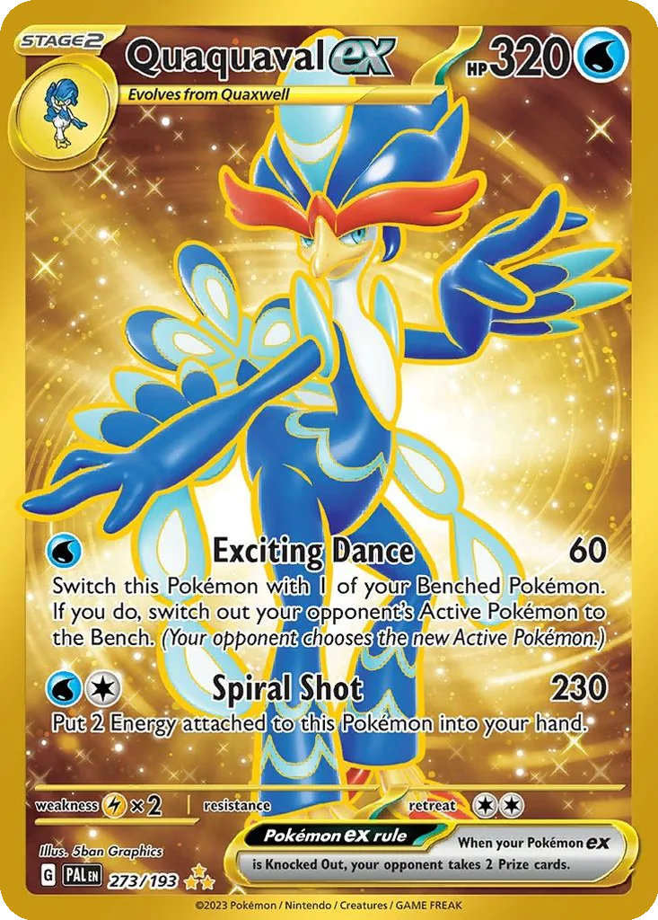 Quaquaval ex 273/193 Paldea Evolved (Holo)