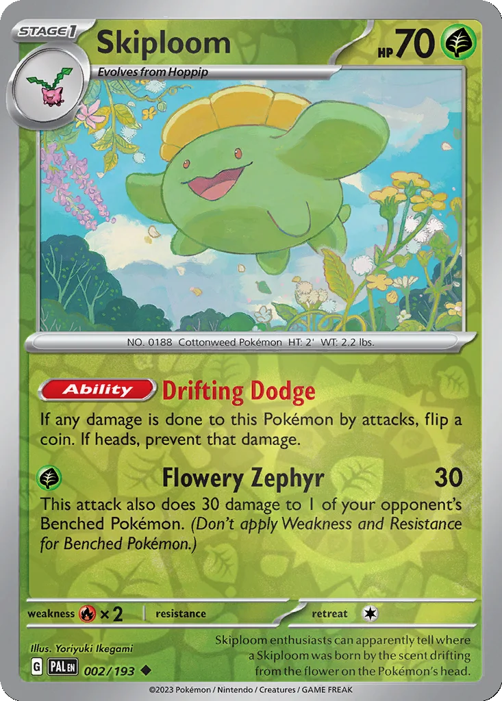 Skiploom 002/193 Paldea Evolved (Reverse holo)