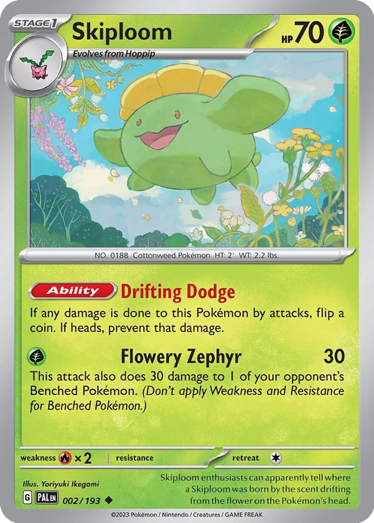 Skiploom 002/193 Paldea Evolved (Normal)