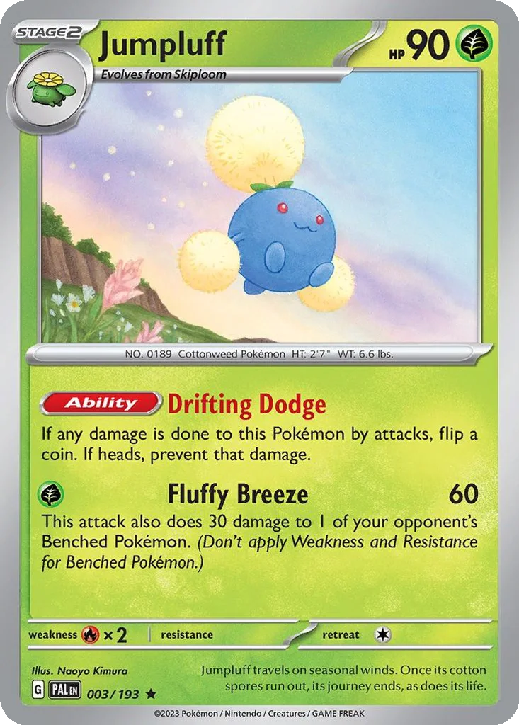 Jumpluff 003/193 SV02: Paldea Evolved (Holo)