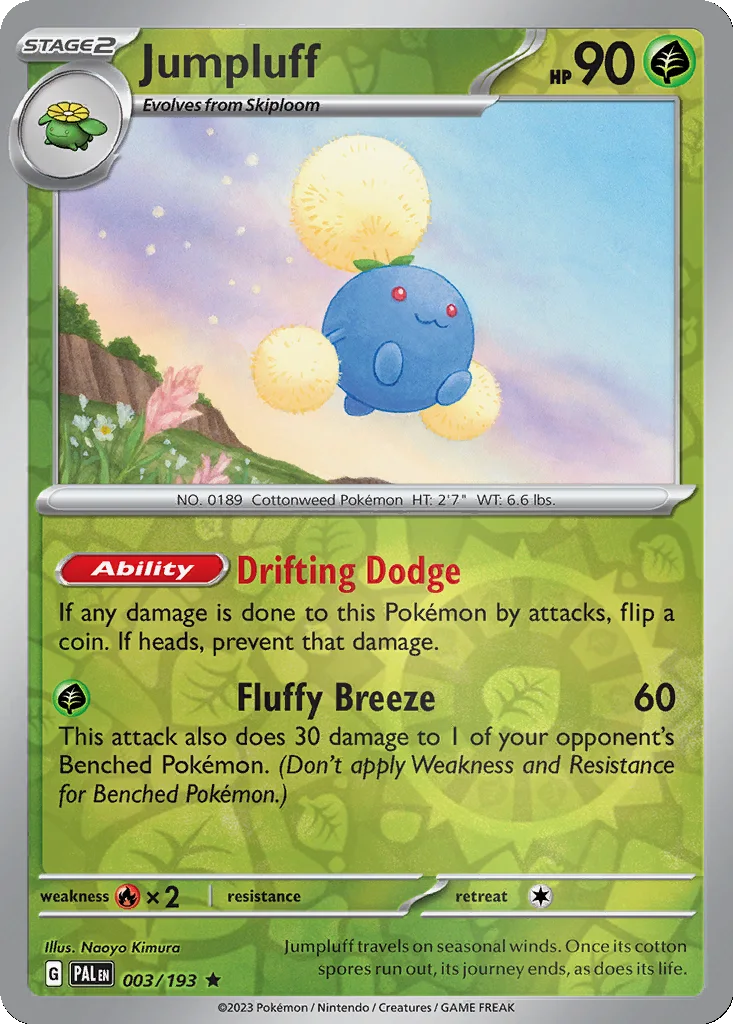 Jumpluff 003/193 Paldea Evolved (Reverse holo)