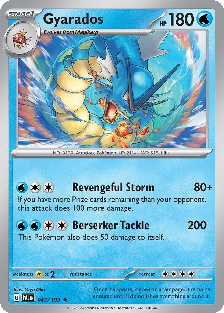 Gyarados 043/193 Paldea Evolved (Holo)