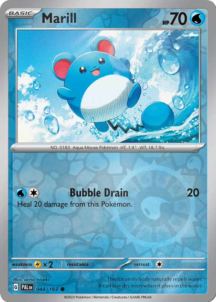 Marill 044/193 Paldea Evolved (Reverse holo)