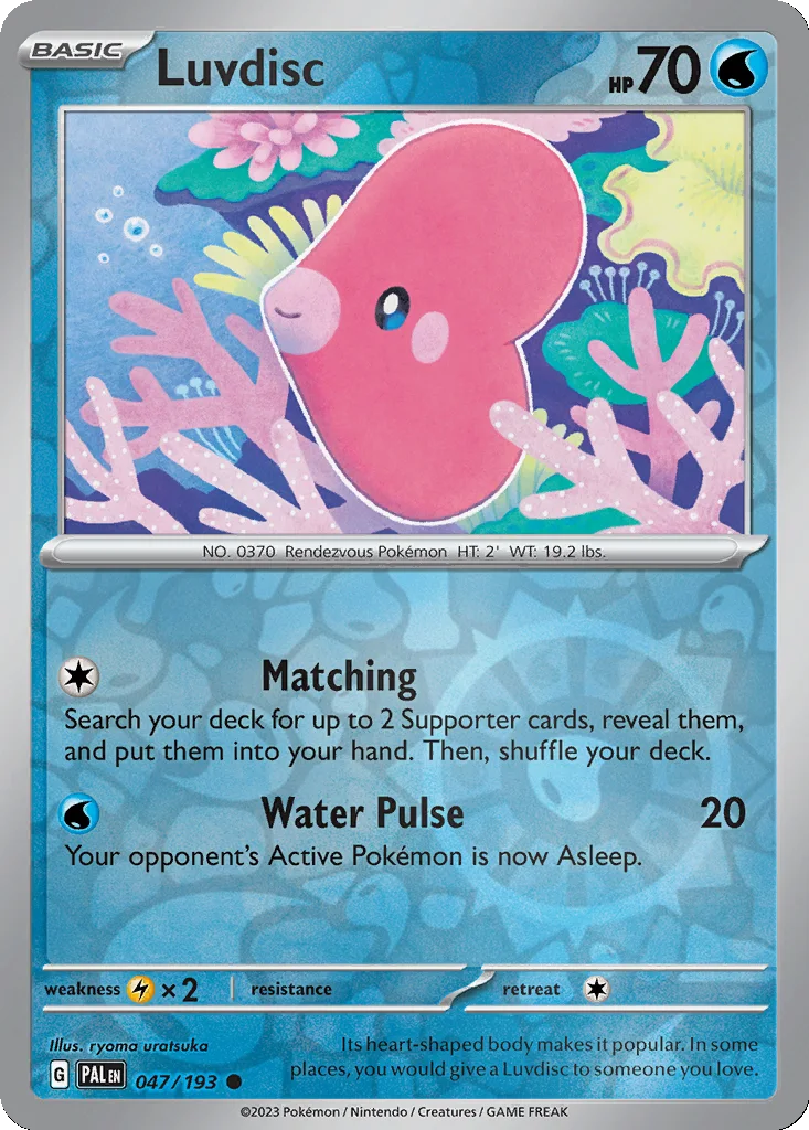 Luvdisc 047/193 Paldea Evolved (Reverse holo)