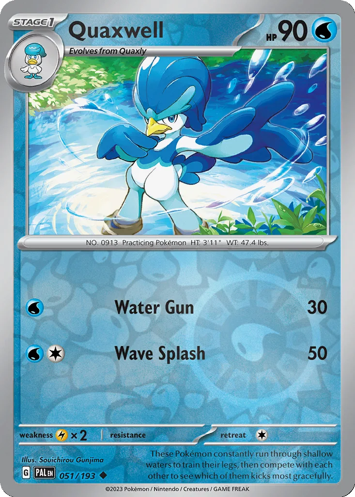 Quaxwell 051/193 Paldea Evolved (Reverse holo)