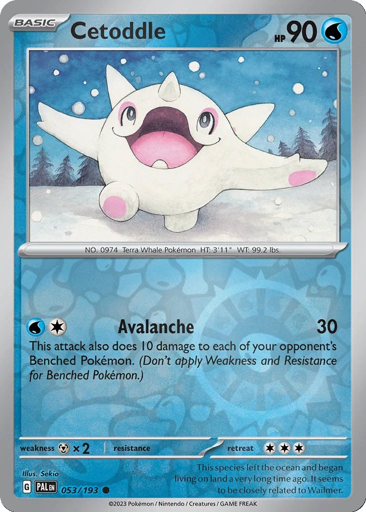 Cetoddle 053/193 Paldea Evolved (Reverse holo)
