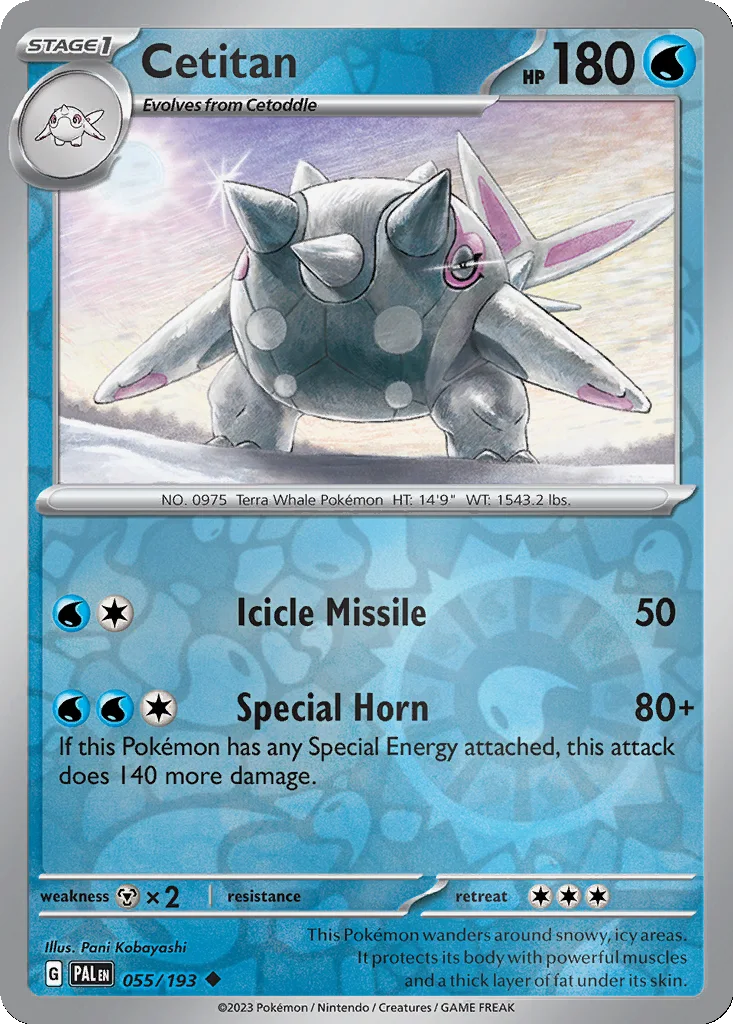 Cetitan 055/193 Paldea Evolved (Reverse holo)