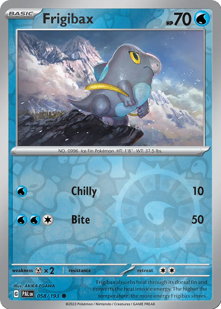 Frigibax 058/193 Paldea Evolved (Reverse holo)