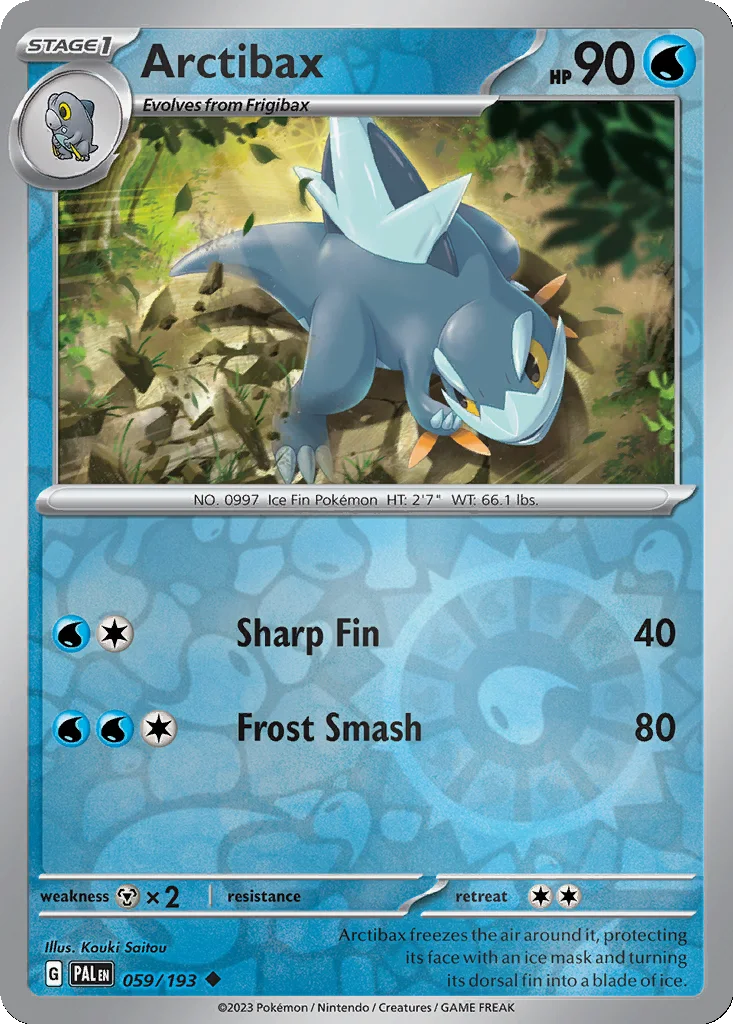 Arctibax 059/193 Paldea Evolved (Reverse holo)