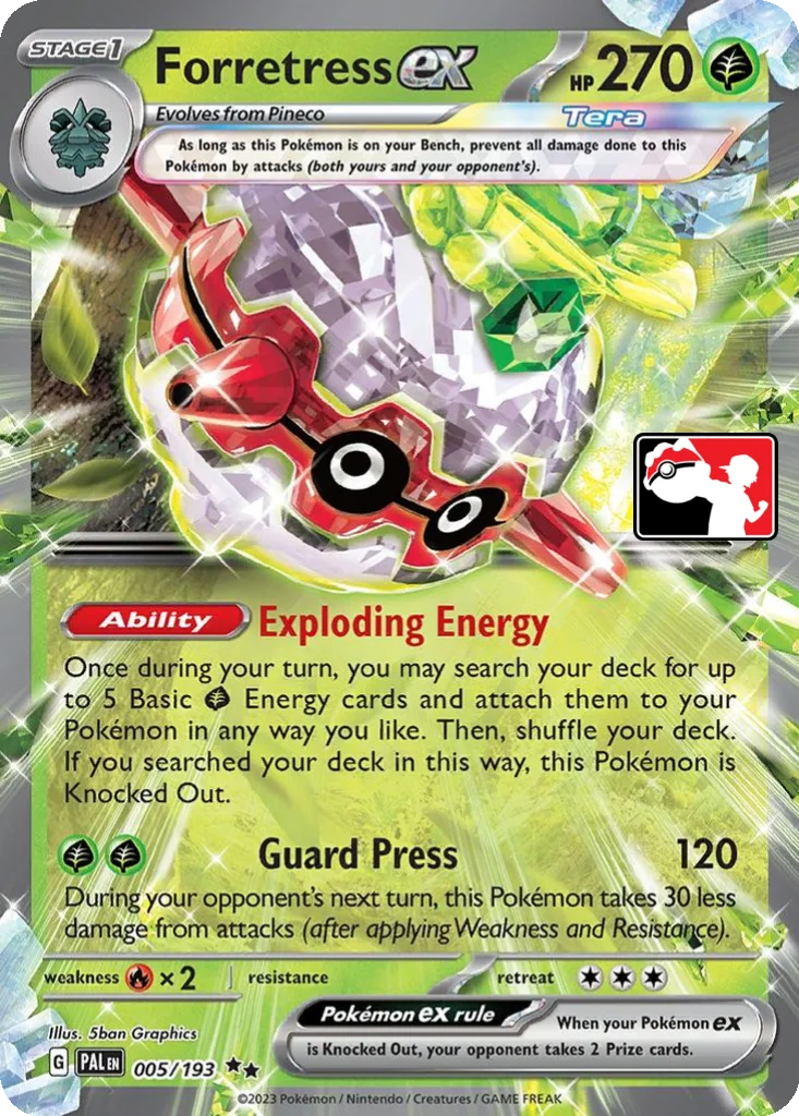 Forretress ex 005/193 Paldea Evolved (Play! Pokémon)
