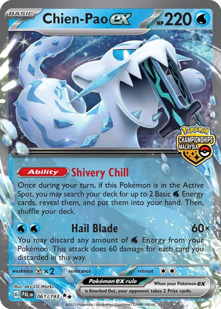 Chien-Pao ex 061/193 Paldea Evolved (Malaysia National Championships)