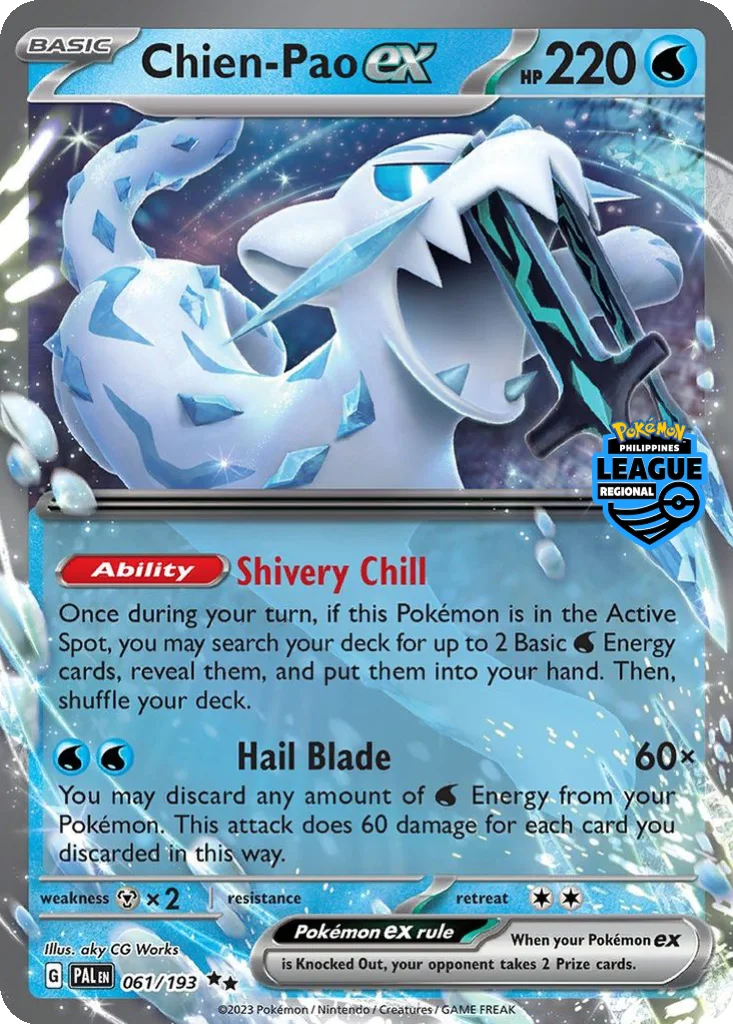 Chien-Pao ex 061/193 Paldea Evolved (Philippines Regional League)