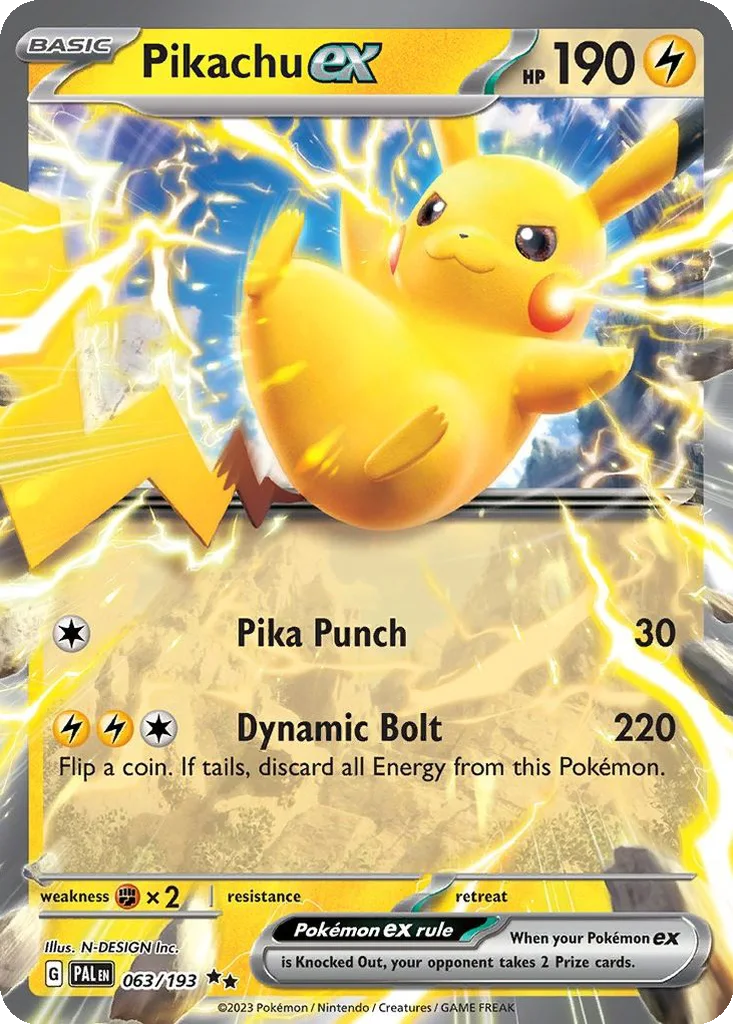 Pikachu ex 063/193 Paldea Evolved (Holo)