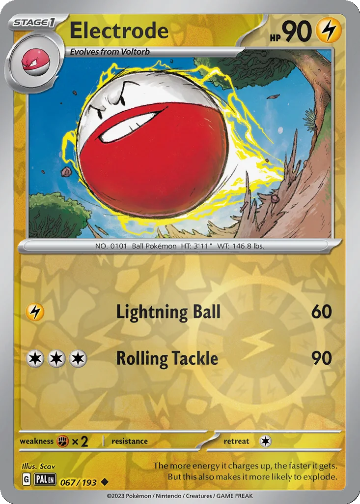 Electrode 067/193 Paldea Evolved (Reverse holo)