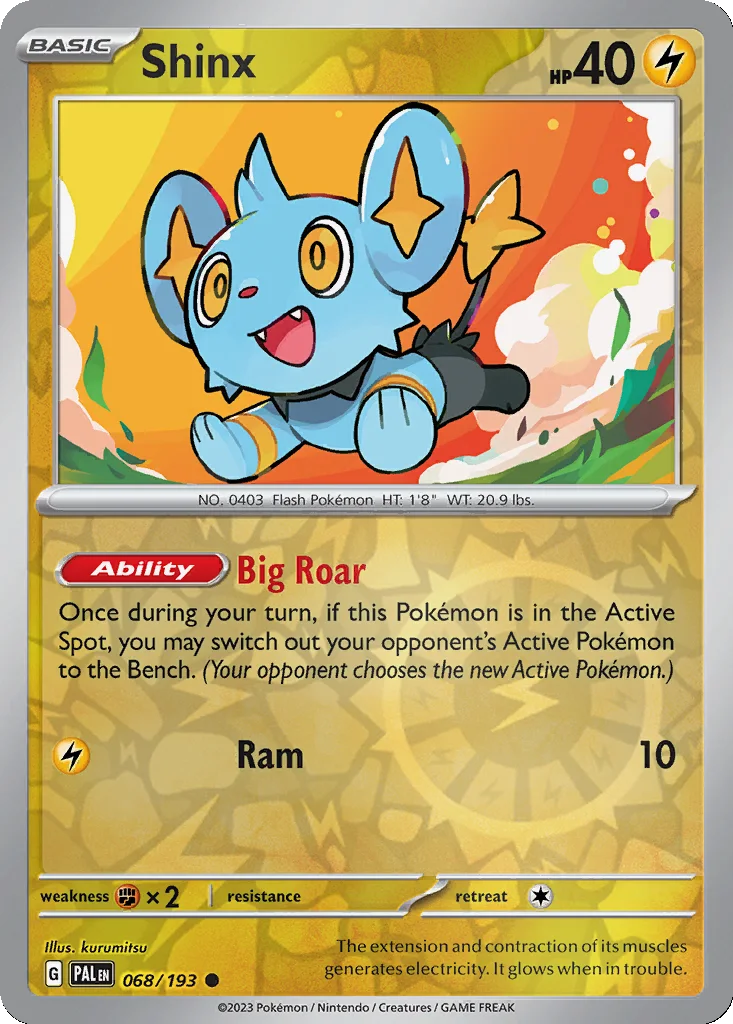 Shinx 068/193 Paldea Evolved (Reverse holo)