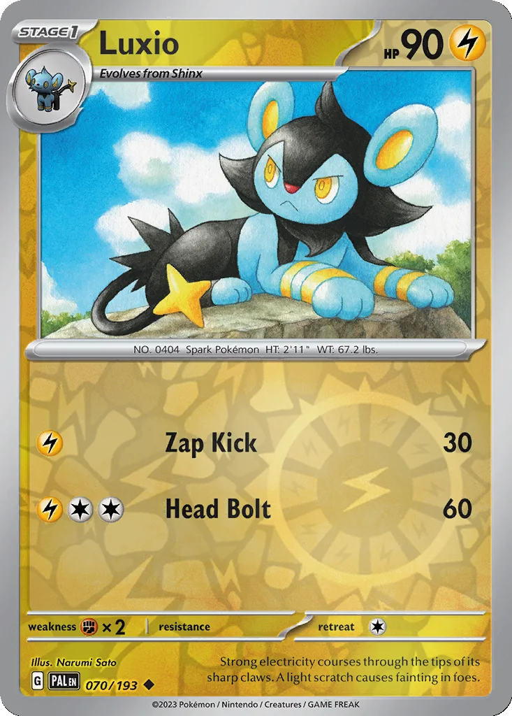 Luxio 070/193 Paldea Evolved (Reverse holo)