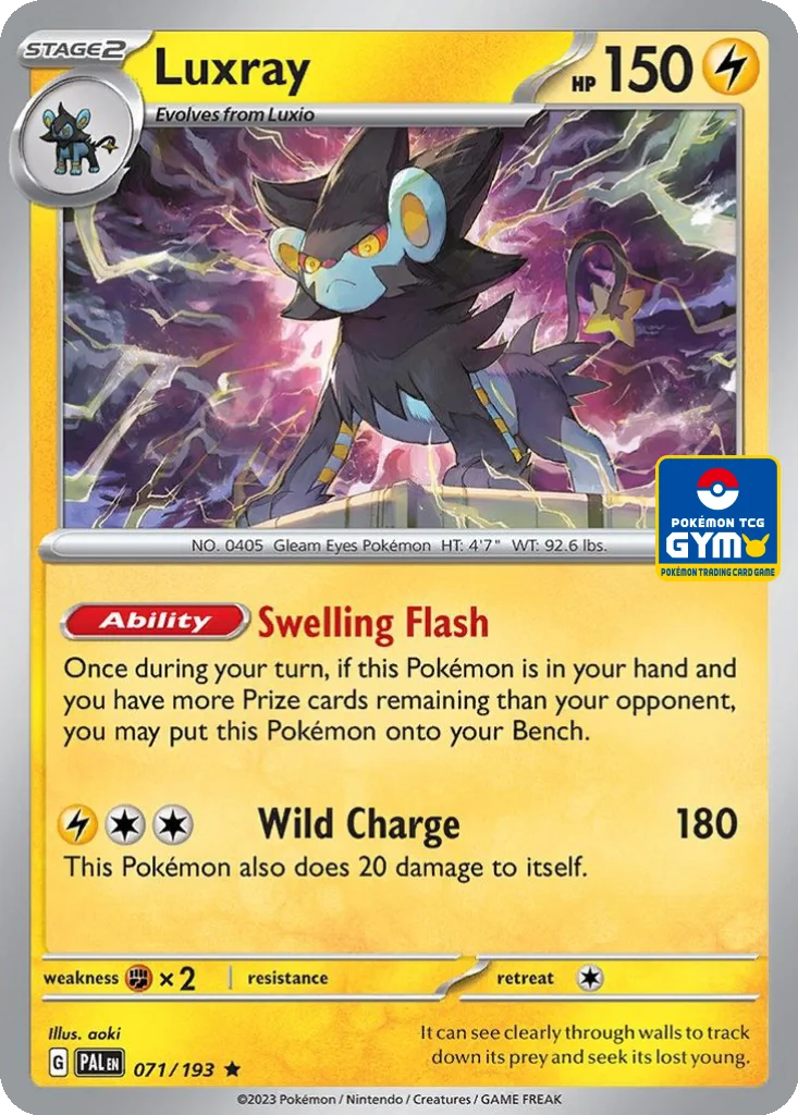 Luxray 071/193 Paldea Evolved (Pokémon TCG Gym)