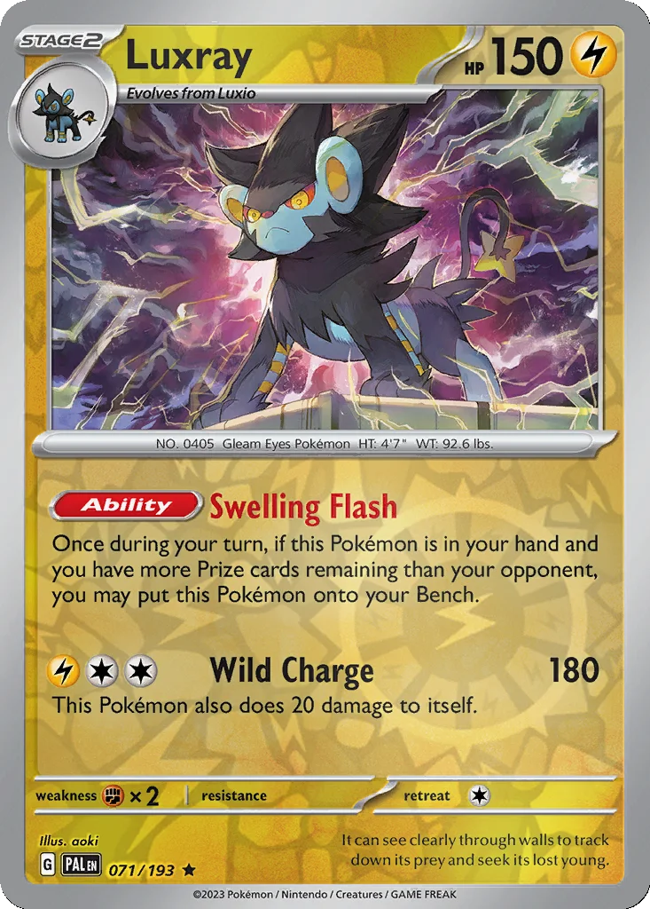 Luxray 071/193 Paldea Evolved (Reverse holo)