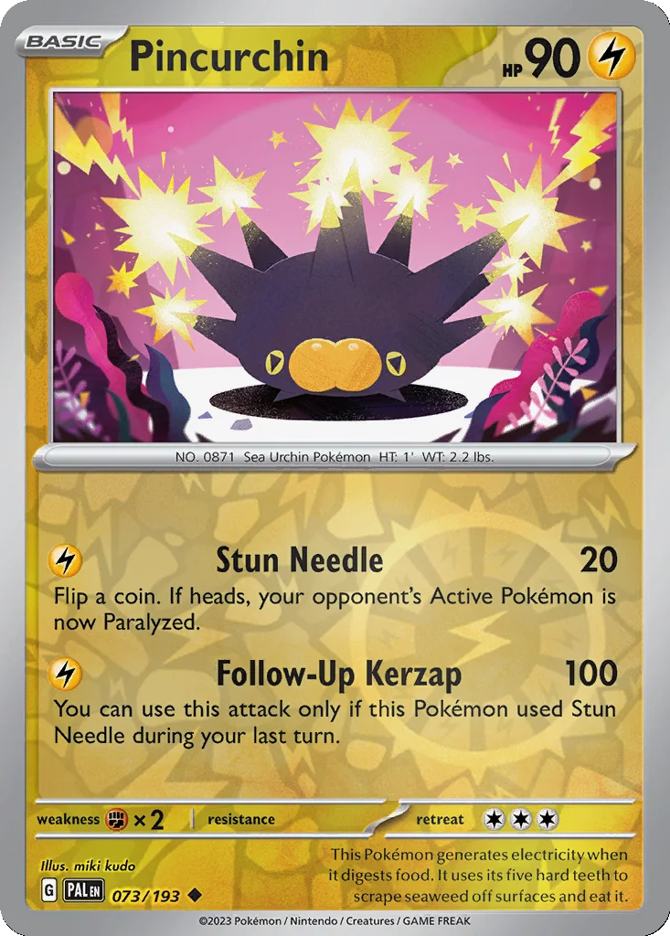 Pincurchin 073/193 Paldea Evolved (Reverse holo)